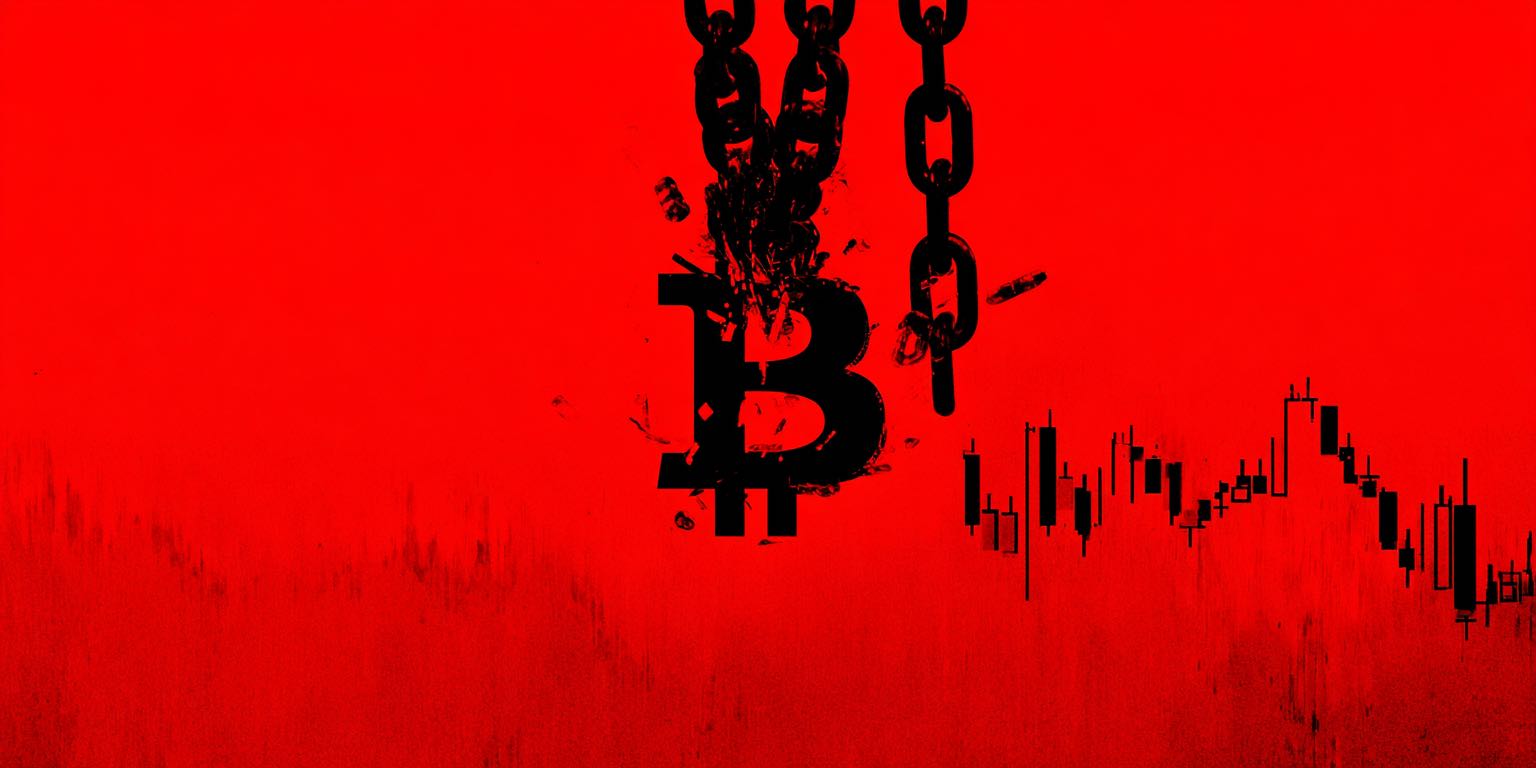 $2 миллиарда ликвидаций в криптовалюте из-за падения биткоина на 10%
