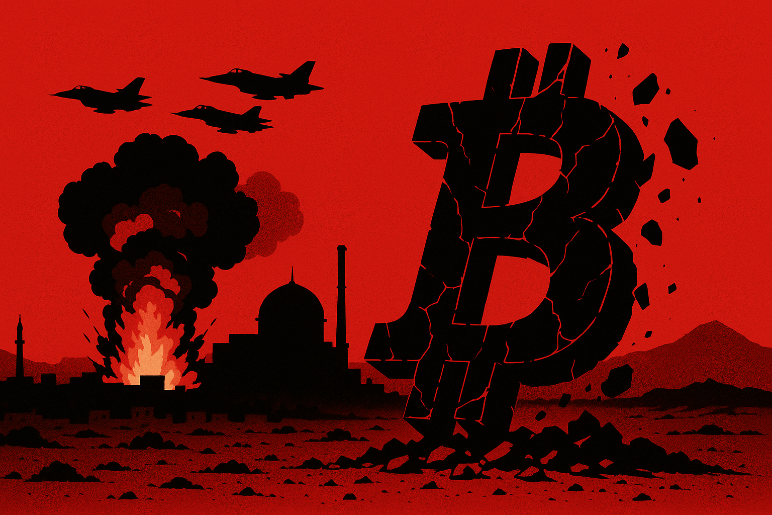 Bitcoin Crashes Amid Middle East Tensions