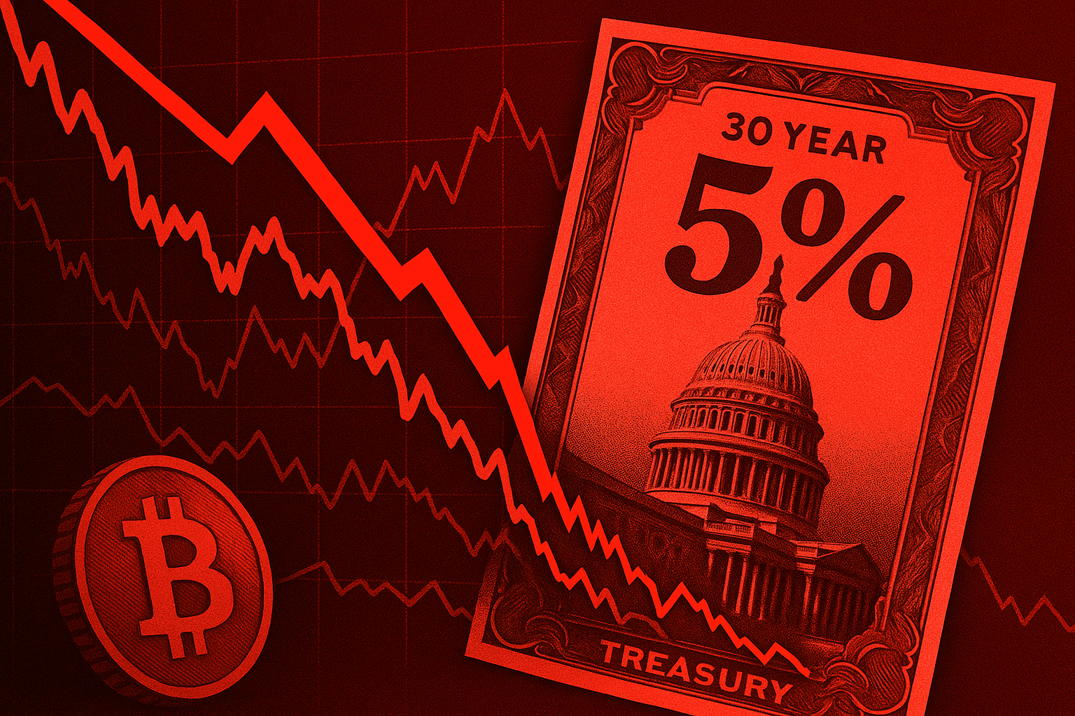 U.S. 30-Year Yield Tops 5% as Moody’s Cuts Credit Rating