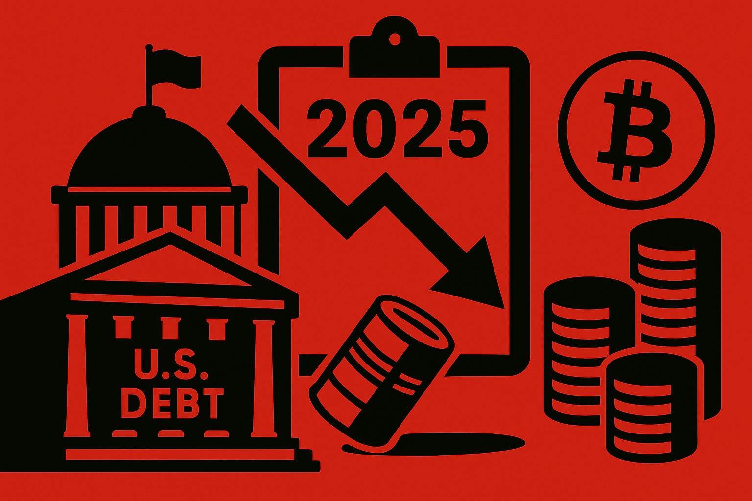 Состояние рефинансирования государственного долга США в 2025 году: отложенные решения, краткосрочные риски и последствия для крипторынка